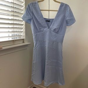 Blue skater dress
